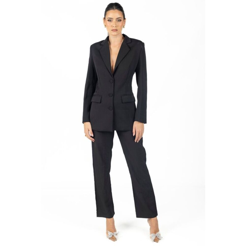 Paris Backless Blazer Black